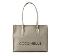 Coccinelle Myrtha Sac de shopper Cuir véritable 36 cm blanc