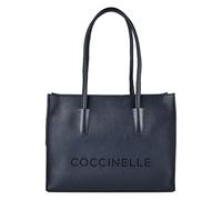 Coccinelle Myrtha Sac de shopper Cuir véritable 36 cm bleu