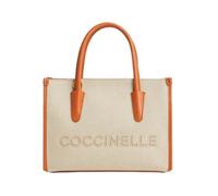 Coccinelle - Myrtha26 Canvas Shopper - Femme - Sacs - Orange - Taille: ONE Size