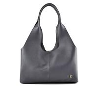 Coccinelle Nell Sac à bandoulière Cuir véritable 39 cm gris