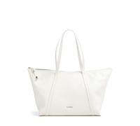 Coccinelle Nory Cabas blanc, cuir grainé, femme