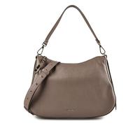 Coccinelle Nory Sac à bandoulière Cuir véritable 37 cm gris
