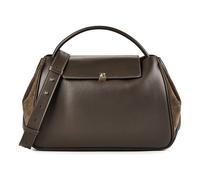 Coccinelle Pansy Sac à bandoulière Cuir véritable 34 cm brun