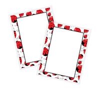 Coccinelle Papeterie Set Papier Miraculeux Papeterie 21,6 x 27,9 cm Lot de 75 | Floral Nature Extérieur pour Remerciement Écriture Journal Journal Vrac Bloc-notes en vrac Format A1