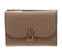 COCCINELLE Porte-monnaie beige en cuir pour femme - Magie Flap Wallet Toasted 213212