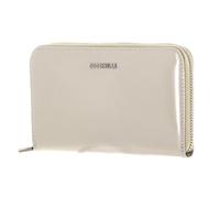 COCCINELLE Porte-monnaie beige en cuir pour femme - Tassel Zip Around Wallet Gelso 186559