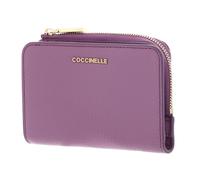 Coccinelle Porte-monnaie Metallic Soft Wallet en cuir Jellyfish Pourpre