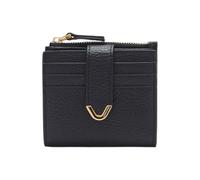 Coccinelle Portefeuille Petit Noir Ligne Dew en Cuir pour Femme, Noir , Taglia Unica