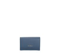 Coccinelle Porte-monnaie Metallic Soft – Cuir grainé – Bleu