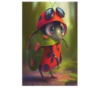 Coccinelle Puzzles Adultes 1000 Pièces en Bois, Jouet De Puzzle De Défi De Cerveau pour des EnfFourmis, D’Intelligence 78×53cm