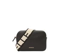 COCCINELLE Sac à épaule bandoulière noir beige en cuir pour femme - Tebe Crossover Bag S Noir 178774