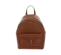 Coccinelle - Sac à dos en cuir avec bretelles réglables - Femme - Sacs - Brun - Taille: ONE Size