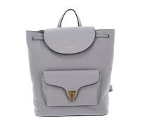 COCCINELLE Sac à dos gris clair en cuir pour femme - Beat Soft Backpack Light Grey 250416