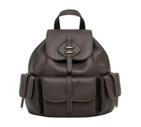 Coccinelle - Sac à dos moyen en cuir grainé - Femme - Sacs - Vert - Taille: ONE Size