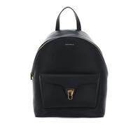 COCCINELLE Sac à dos noir en cuir pour femme - Beat Generatio Backpack Grained Leather Noir 312766