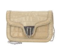 COCCINELLE Sac à épaule bandoulière beige en cuir pour femme - Marvin Twist Croco Shiny Soft Handbag Silk 163646