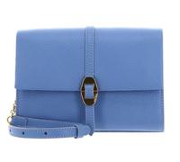 COCCINELLE Sac à épaule bandoulière bleu en cuir pour femme - Dorian Mini Bag Grained Leather Azul 302894
