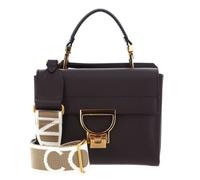 COCCINELLE Sac à épaule bandoulière brun foncé en cuir pour femme Arlettis Signature Handbag Grained Leather Fondant Brown 270367