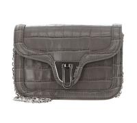 COCCINELLE Sac à épaule bandoulière gris en cuir pour femme - Marvin Twist Croco Shiny Soft Handbag Stone 170563