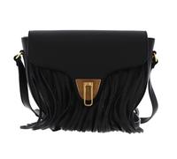 COCCINELLE Sac à épaule bandoulière noir en cuir pour femme - Coccinelle Beat Frange Crossover Bag Noir 141866