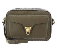 COCCINELLE Sac à épaule bandoulière vert en cuir pour femme - Beat Python Lulula Camera Bag Moss Green / Moss Green 126129