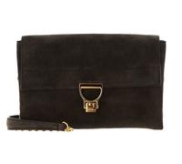 COCCINELLE Sac à épaule bandoulière vert foncé en cuir pour femme - Arlettis Suede Handbag Bark 186749