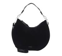 COCCINELLE Sac à épaule noir en cuir pour femme Sunup Handbag Suede Leather Noir 269563