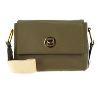 COCCINELLE Sac à épaule vert olive en cuir pour femme - Liya Shoulder Bag Loden / Brule 186847