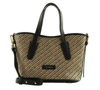 COCCINELLE Sac à main beige noir en cuir pour femme - New Never Without Bag Handbag Bicolor Straw M Multi Noir / Noir 299262