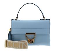 COCCINELLE Sac à main bleu clair en cuir pour femme - Arlettis Signature Handbag Grained Leather Aquarelle Blue 213257