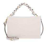 COCCINELLE Sac à main crème en cuir pour femme Boheme Grana Double Hand Bag Lambskin White / Laurel Green 270257