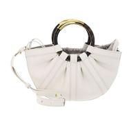 COCCINELLE Sac à main crème en cuir pour femme - Shell Handbag Smooth Leather Pearl 337404
