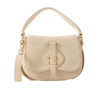 Coccinelle - Sac à main en daim et cuir grainé - Femme - Sacs - Beige - Taille: ONE Size