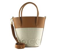 Coccinelle - Sac seau femme Myrtha Maxi Logo Canvas, crème, Taille unique