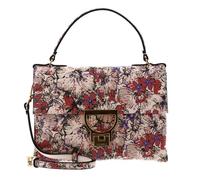 COCCINELLE Sac à main rose rouge clair en cuir pour femme - Arlettis Flower Print Handbag Printed Grained Leather 213493