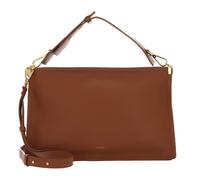COCCINELLE Sac à main terracotta en cuir pour femme - Snip Handbag Double Grainy Leather Cuir / Noir 258218