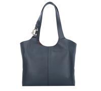 Coccinelle C-Easy Sac à bandoulière Cuir véritable 34 cm bleu