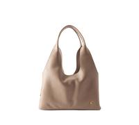 Coccinelle Cuir sac à épaule Nell Handbag Grained Leather Warm Taupe