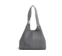 Coccinelle C-Easy Sac à bandoulière Cuir véritable 34 cm gris
