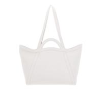COCCINELLE Sac shopper blanc en cuir pour femme - Amalia Grained Leather Shopper Blanco 302980