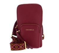 COCCINELLE Sac téléphone portable rouge vin en cuir pour femme - Pixie Hi-Tech Phone Bag Garnet Red 228241