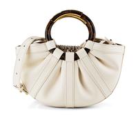 Coccinelle Shell Sac à main Cuir 29 cm blanc