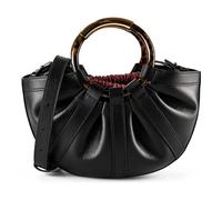 Coccinelle Shell Sac à main Cuir 29 cm noir