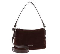 COCCINELLE Suede Mini Bag Grained Leather Brunette / Brunet
