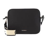 Coccinelle Tebe sac à bandoulière en cuir 21,5 cm noir