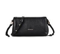 Coccinelle Thess Sac à bandoulière Cuir véritable 21 cm noir