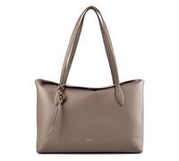 Coccinelle Thess Sac à bandoulière Cuir véritable 45 cm gris