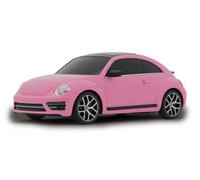Jamara 405160 - VW Beetle 1: 24 Rose - Voiture Rc, sous Licence Officielle, Environ 1 Heure De Conduite, 9 Km/H, Intérieur Détaillé, Finition De Haute qualité, Éclairage LED