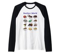 Coccinelles du Monde Insectes Mignons Kawaii Manche Raglan