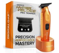 Cocco® Hyper Veloce Pro Trimmer Collection : Tondeuses de précision pour professionnels, lame en graphène Digital Gap™ Ambassador, moteur CC à couple élevé, entièrement en métal, sans fil (édition